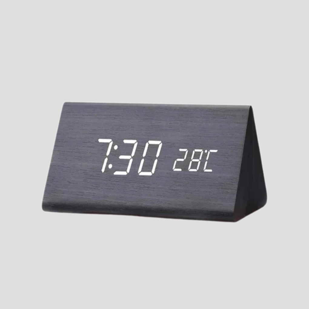 Alarm Clock LED Display with Voice Control
