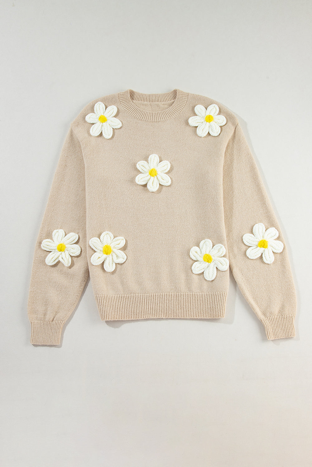 Florell | Women’s Floral Knit Sweater | Subtle Detail & Everyday Layer