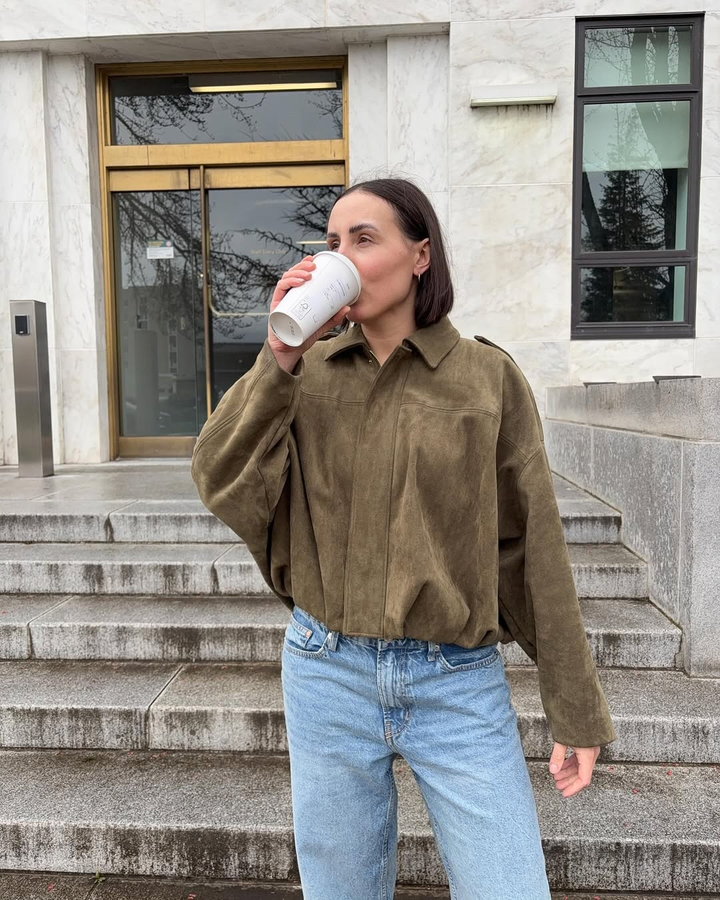 Sahira | Women’s Bomber Jacket | Textured Look & Modern Shape