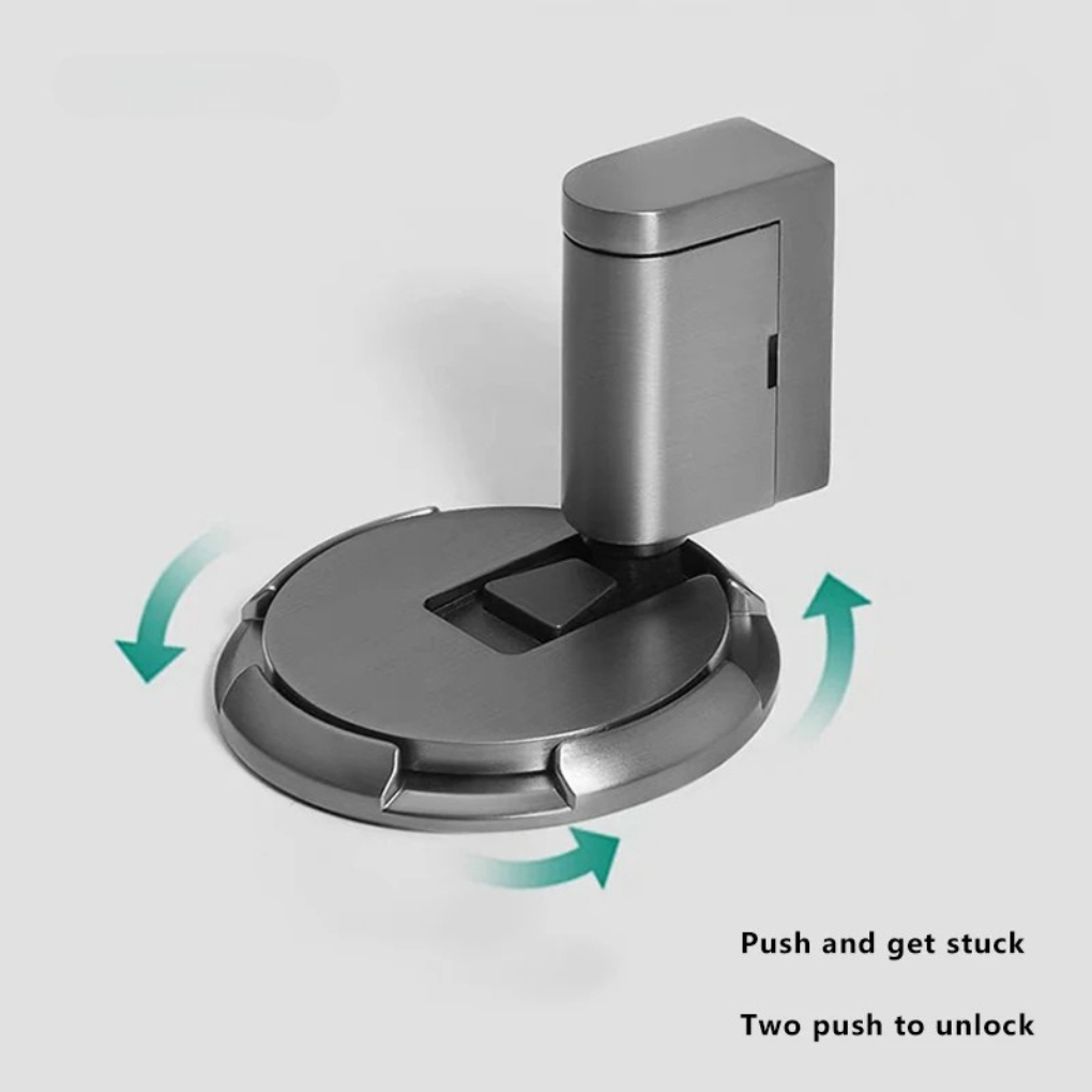 No Drill Magnetic Door Stopper Floor Mount