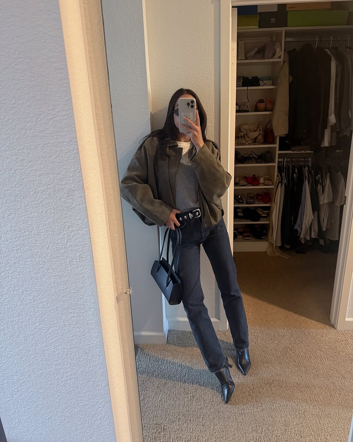 Sahira | Women’s Bomber Jacket | Textured Look & Modern Shape