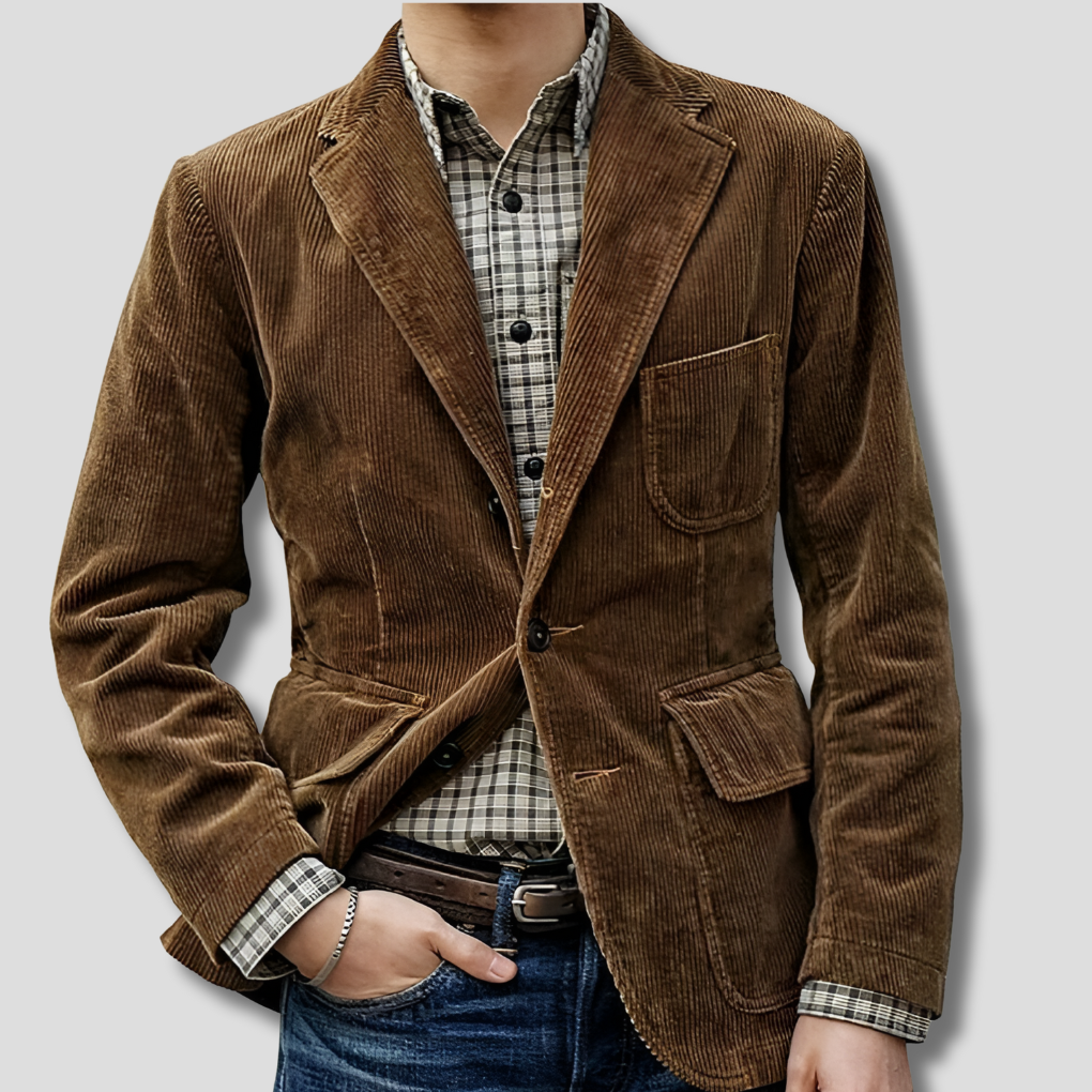 Stylish Vintage Blazer and Vest Set