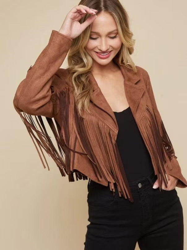 Marcelyn | Women’s Fringe Coat | Structured Fit & Subtle Edge