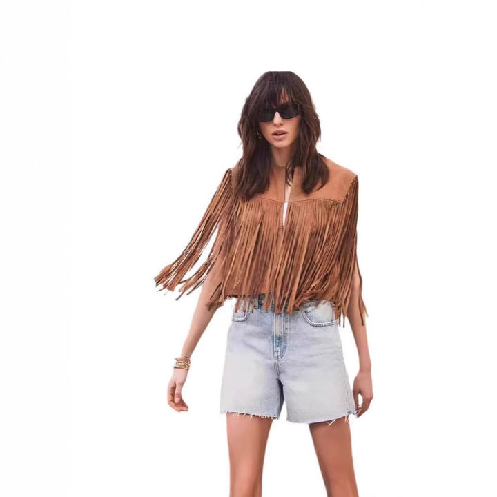 Marcelyn | Women’s Fringe Coat | Structured Fit & Subtle Edge