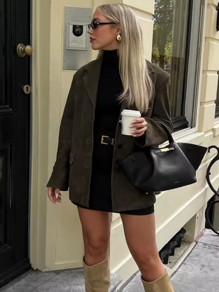 Selvaya | Women’s Elegant Tailored Jacket | Subtle Shape & Refined Look