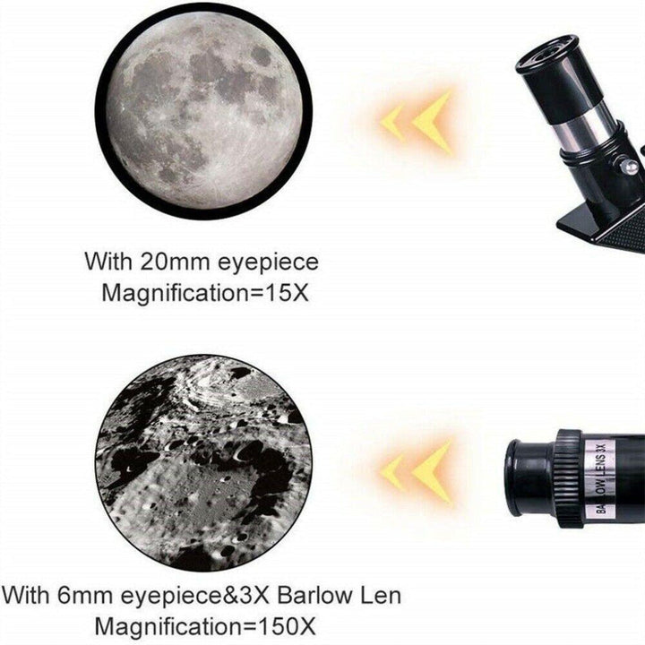 Professional Astronomical 150x Magnification Refracting Telescope 300/70mm With Tripod Phone Adapter 1