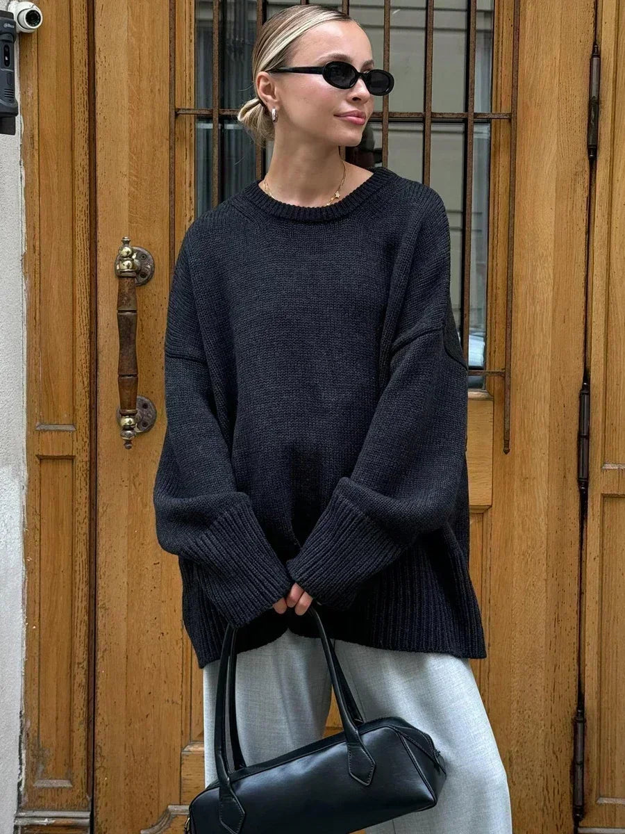 Alvara | Women’s Relaxed Knit Jumper | Casual Fit & Chill-Day Ease