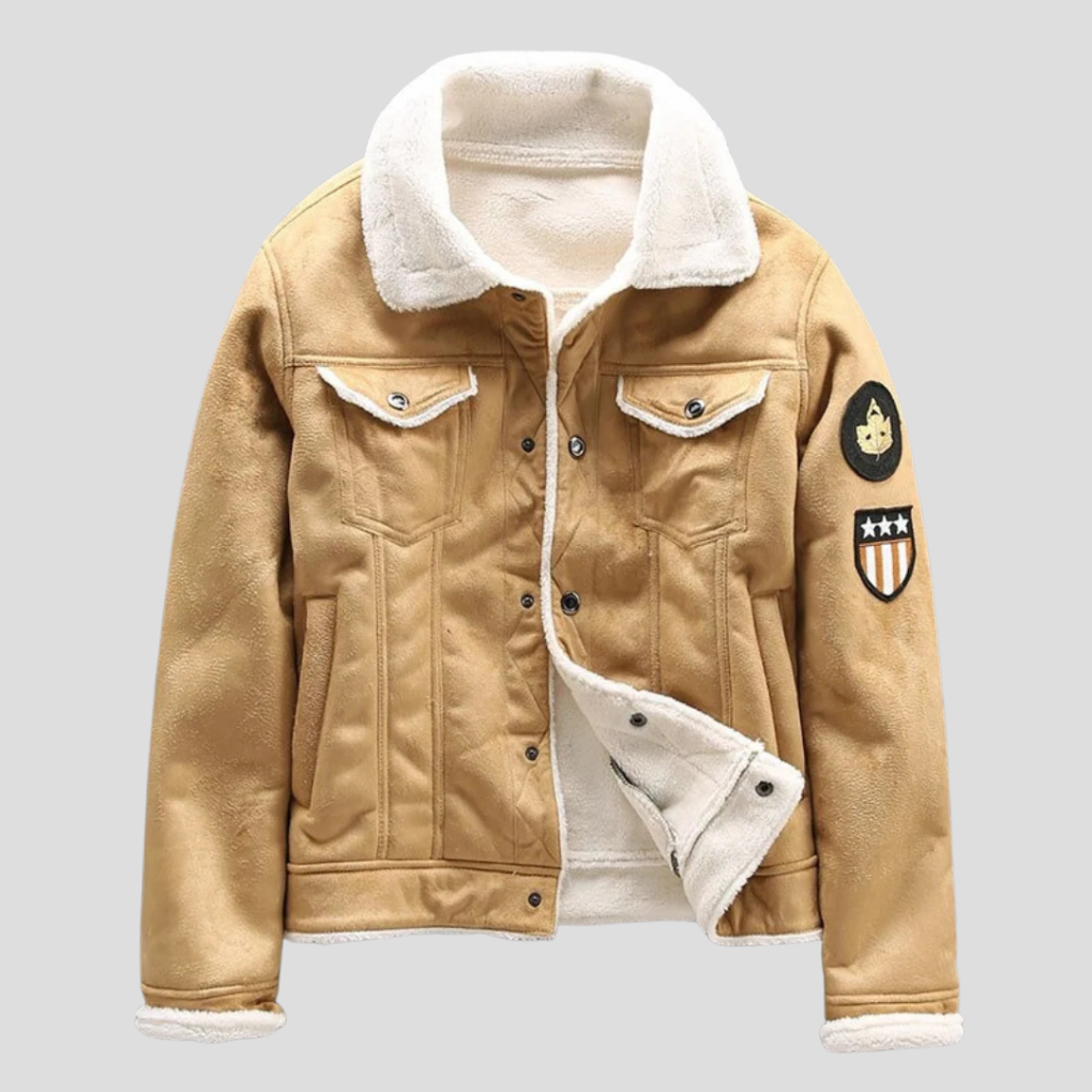 Men’s Suede Biker Jacket