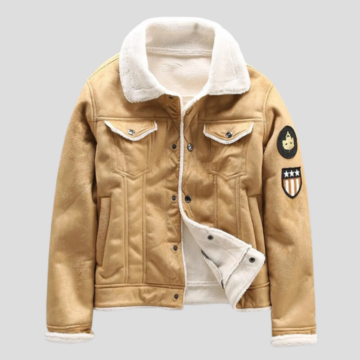 Men’s Suede Biker Jacket