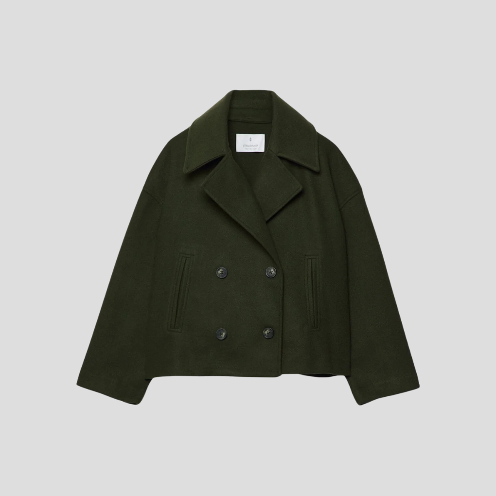 Chic Double-Breasted Short Coat β Elegant & Timeless