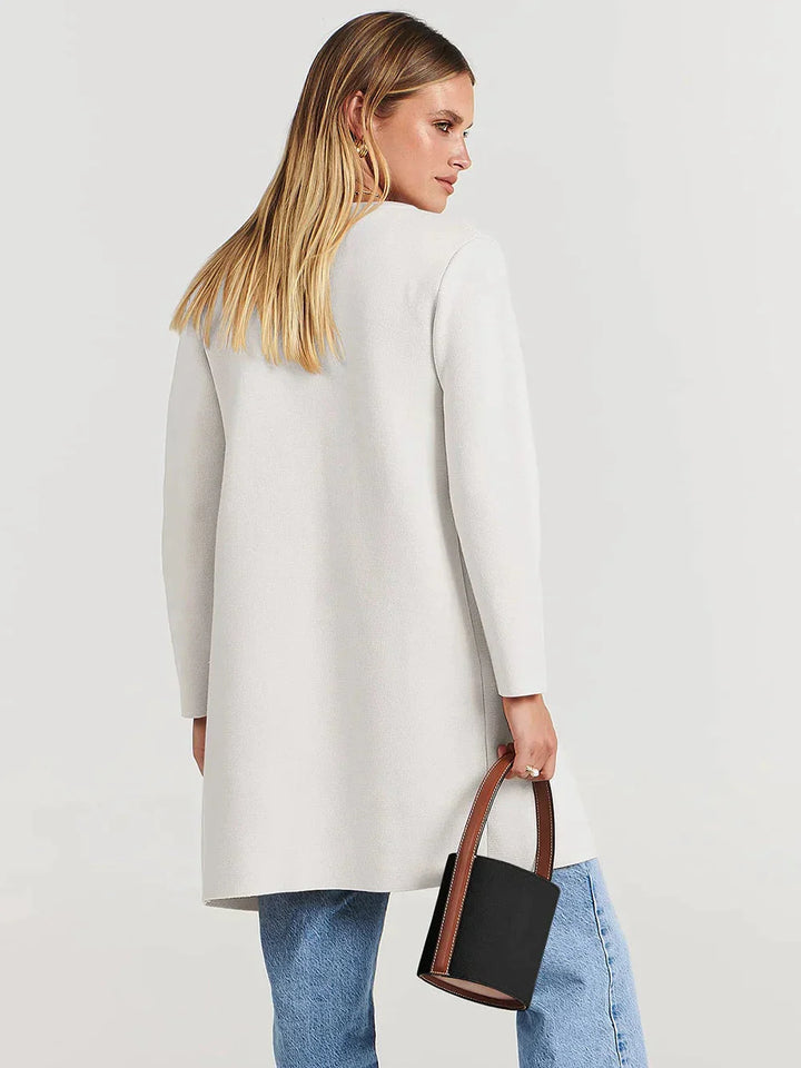 Calvienne | Women’s Simple Drape & Everyday Layer Classic Coat