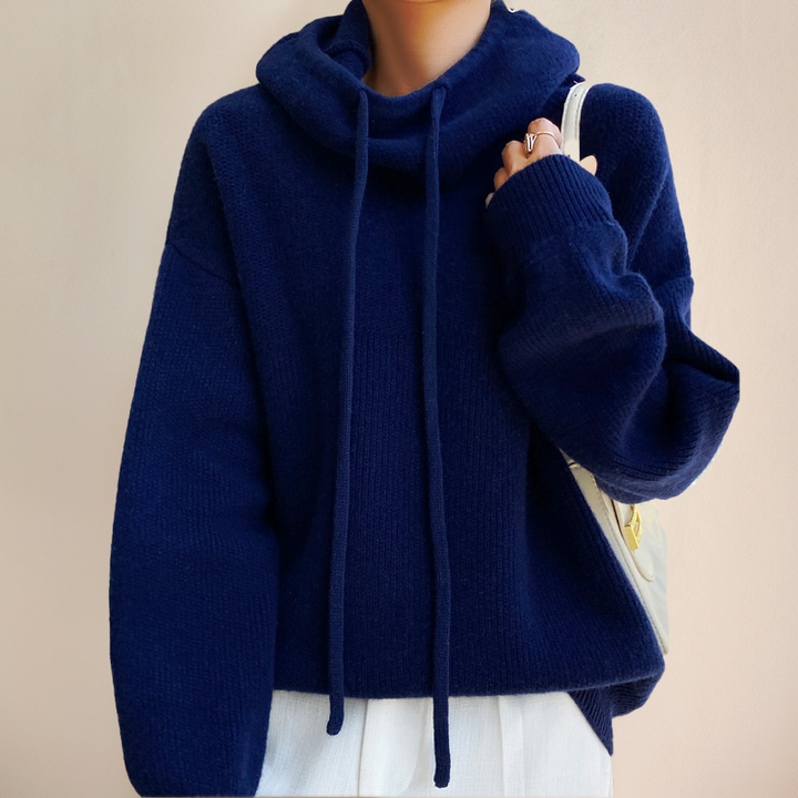 Anette | Women's Oversized Hoodie | Knitted