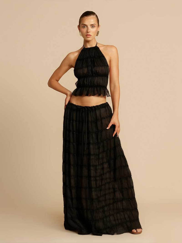 Anita | Women's Backless Top And Long Skirt Set | Stylish