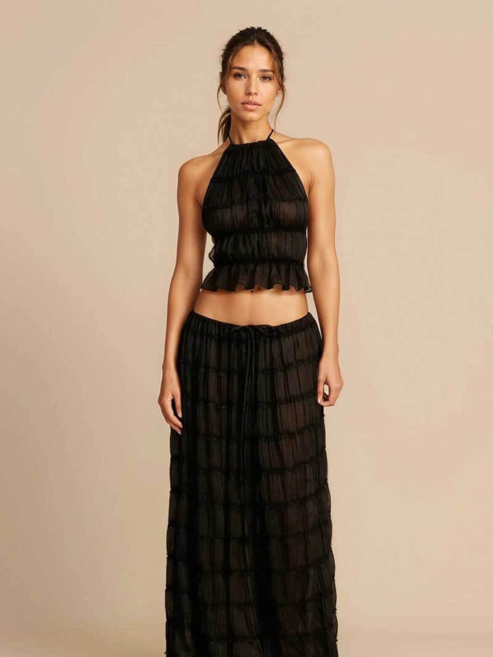 Anita | Women's Backless Top And Long Skirt Set | Stylish