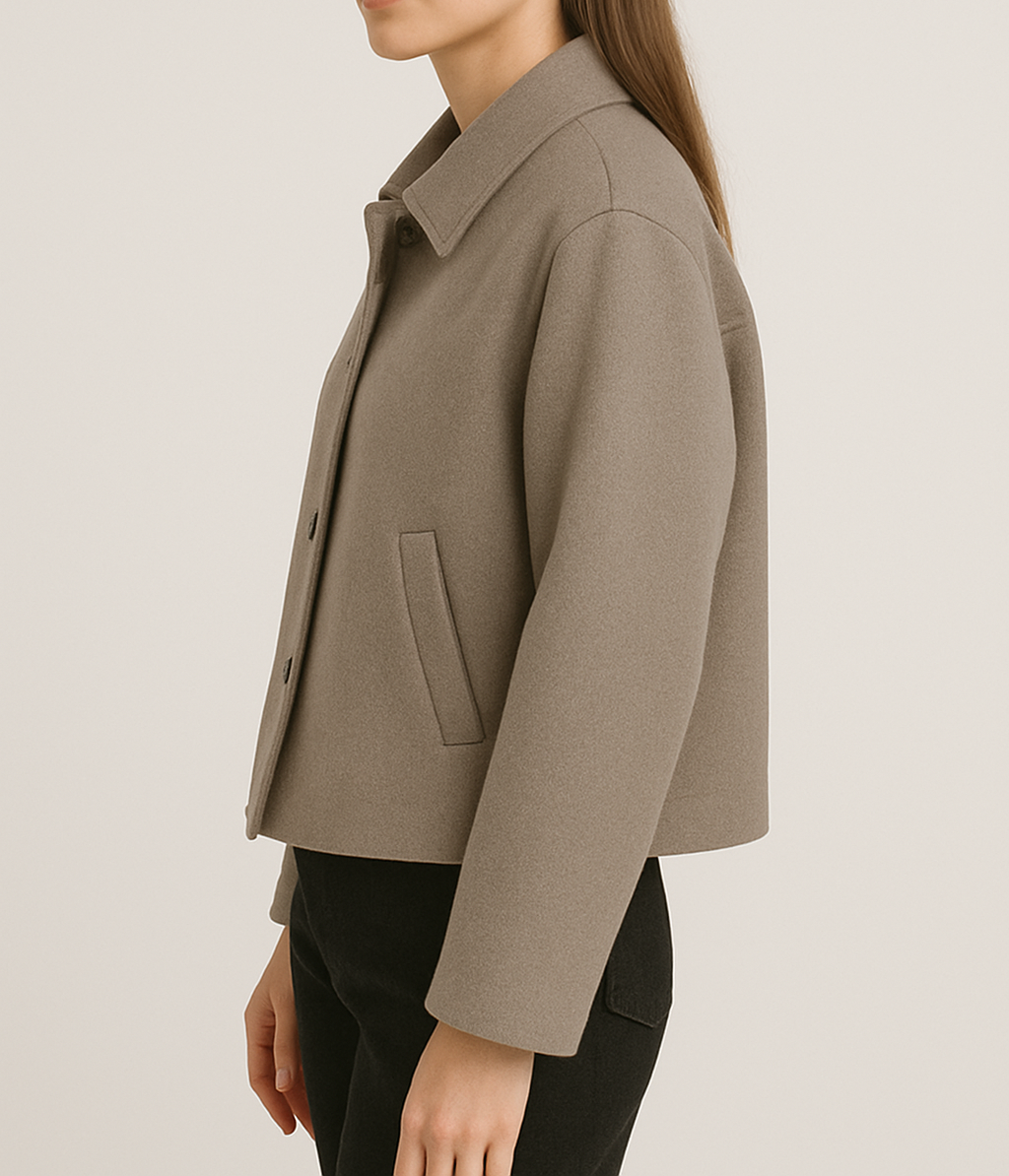 Ardenza | Women’s Tailored Mid-Length Jacket | Clean Cut Design
