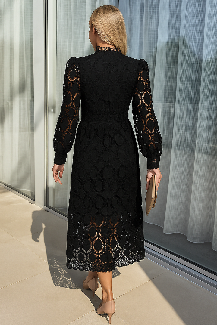 Charlize | Women's Casual Lace Midi Dress
