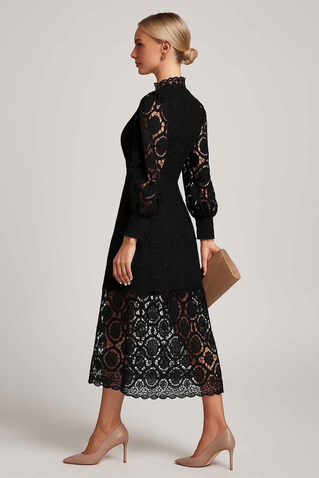Charlize | Women's Casual Lace Midi Dress