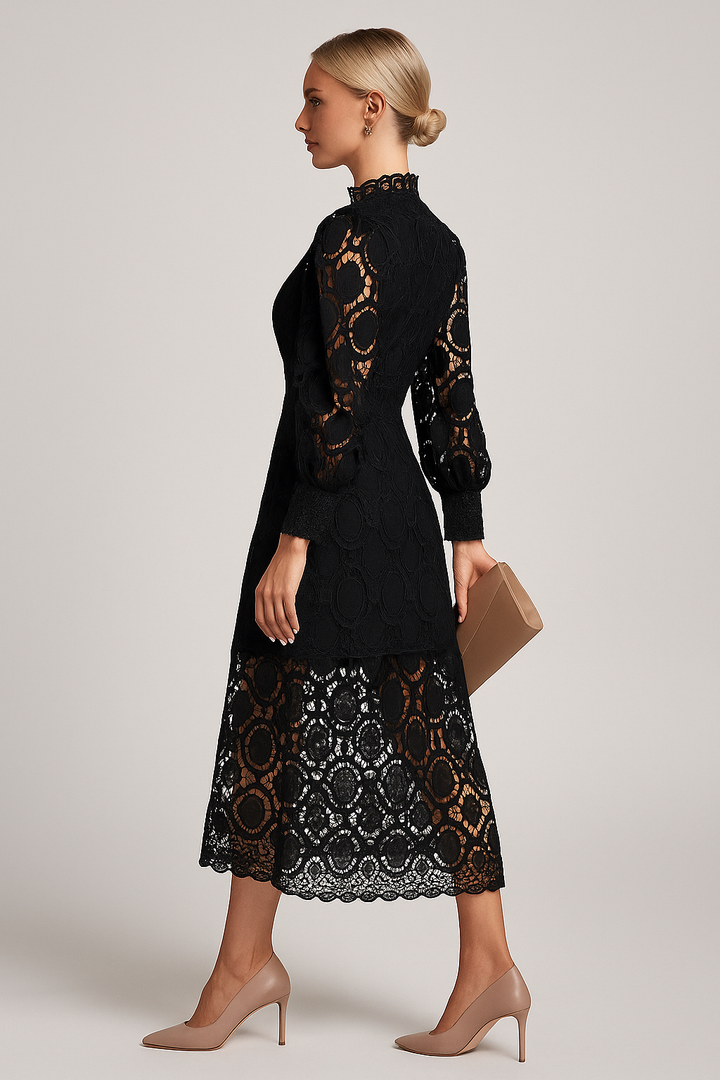 Charlize | Women's Casual Lace Midi Dress