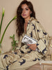 Clariz | Women’s Leopard Dolman Sleeve Pajamas Set | Stylish and Comfortable