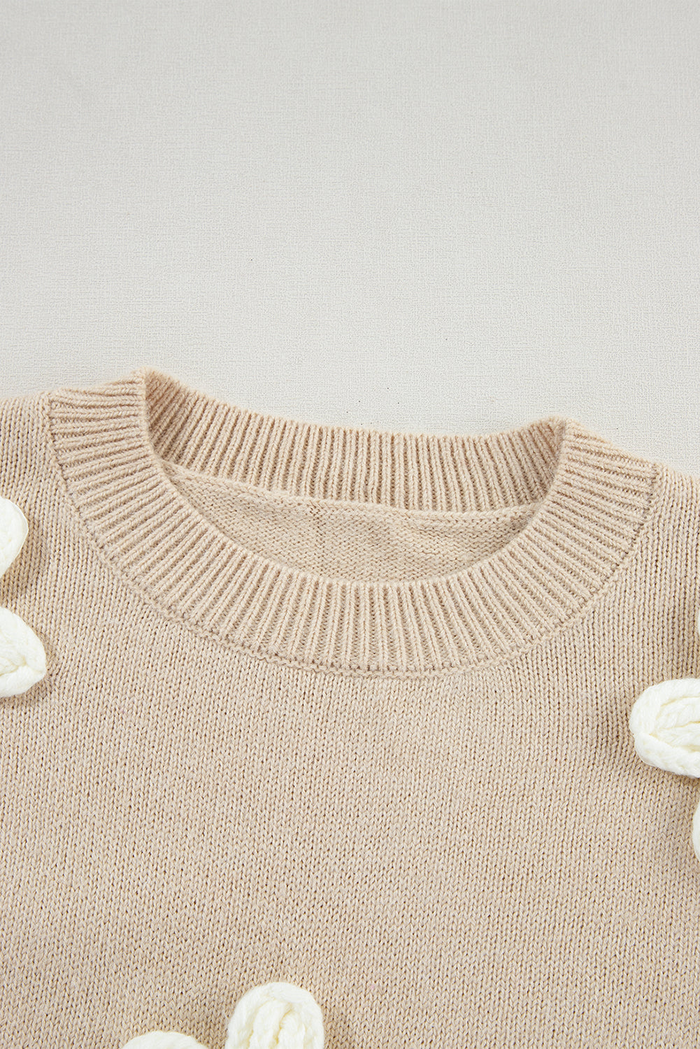 Florell | Women’s Floral Knit Sweater | Subtle Detail & Everyday Layer
