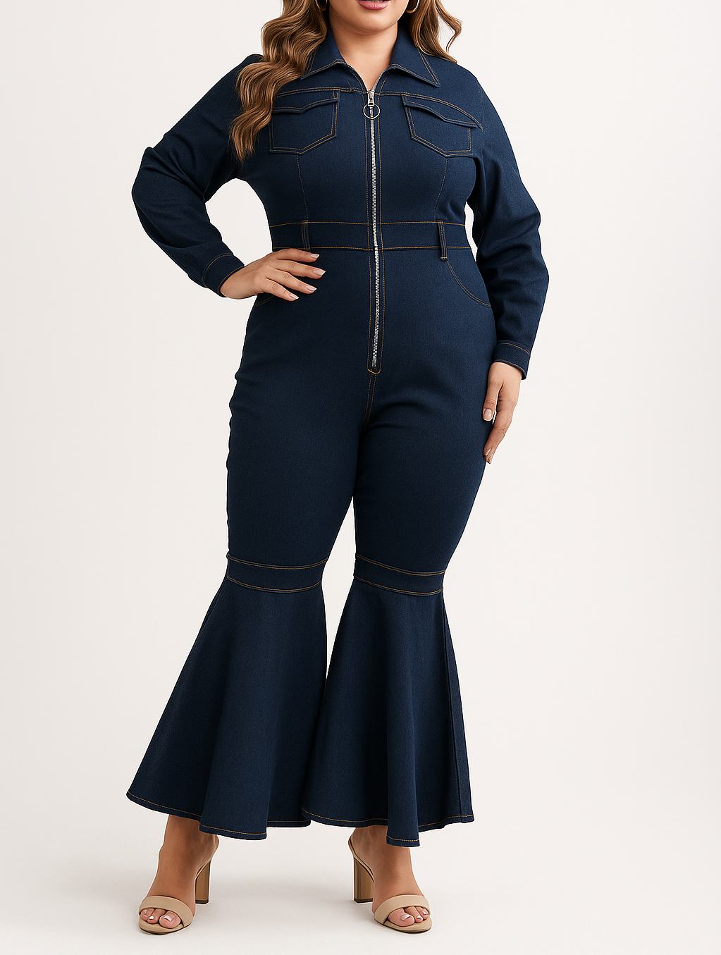 Esmela | Women’s Retro & Tailored Loose Jumpsuit | Chic