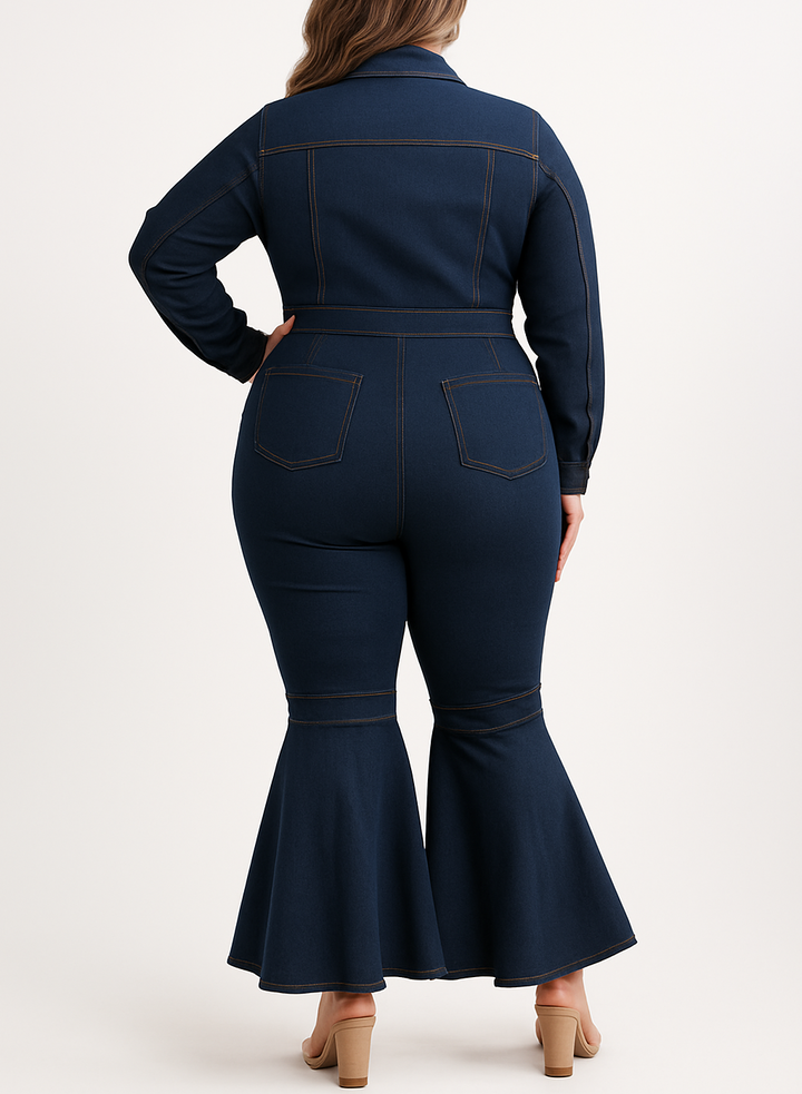 Esmela | Women’s Retro & Tailored Loose Jumpsuit | Chic