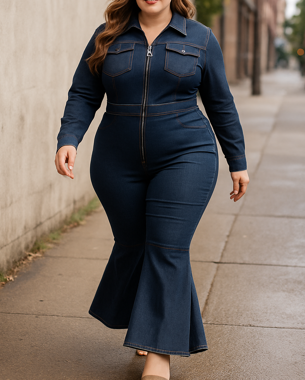 Esmela | Women’s Retro & Tailored Loose Jumpsuit | Chic