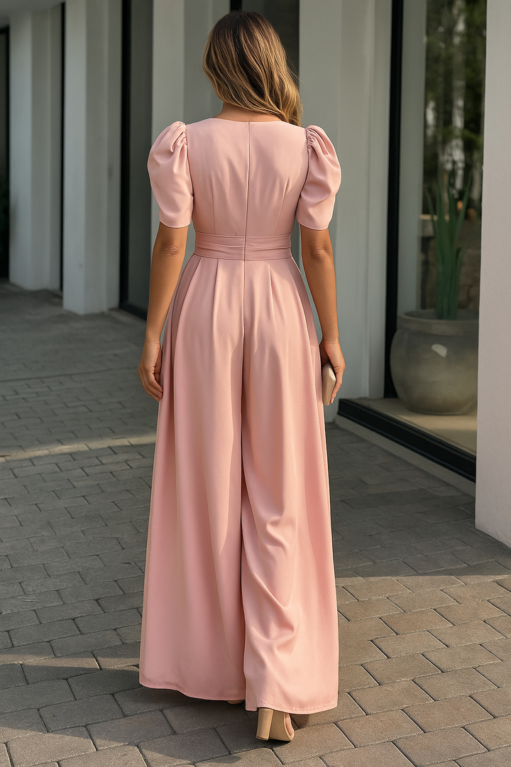 Ferila | Women's Elegant Jumpsuit | Puff Sleeves