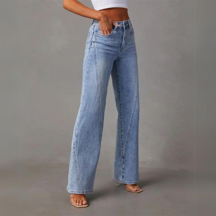 Herlene | Women's Flare Denim Style Pants | Timeless