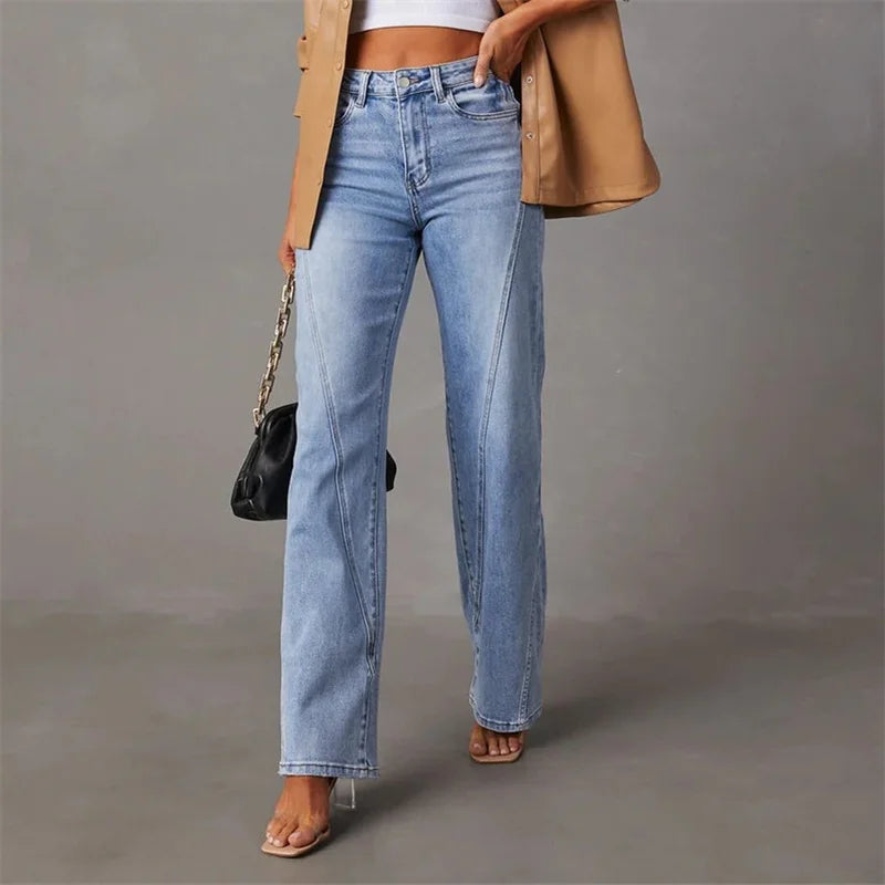 Herlene | Women's Flare Denim Style Pants | Timeless