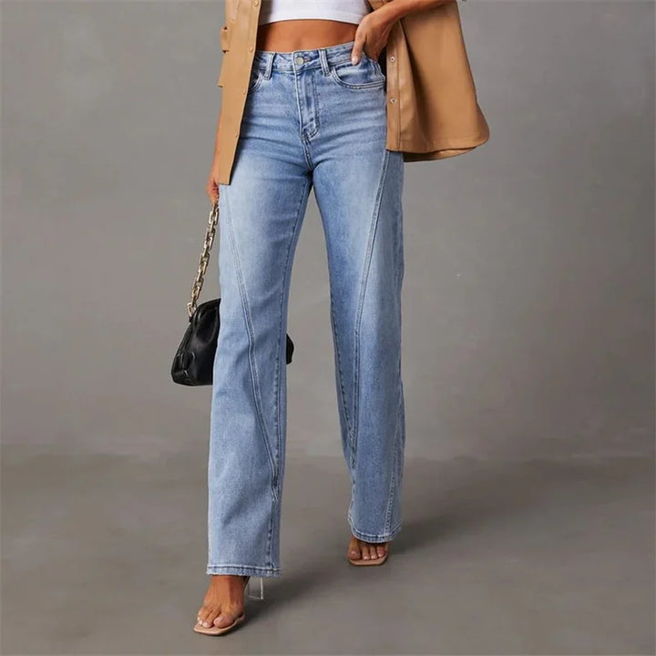 Herlene | Women's Flare Denim Style Pants | Timeless