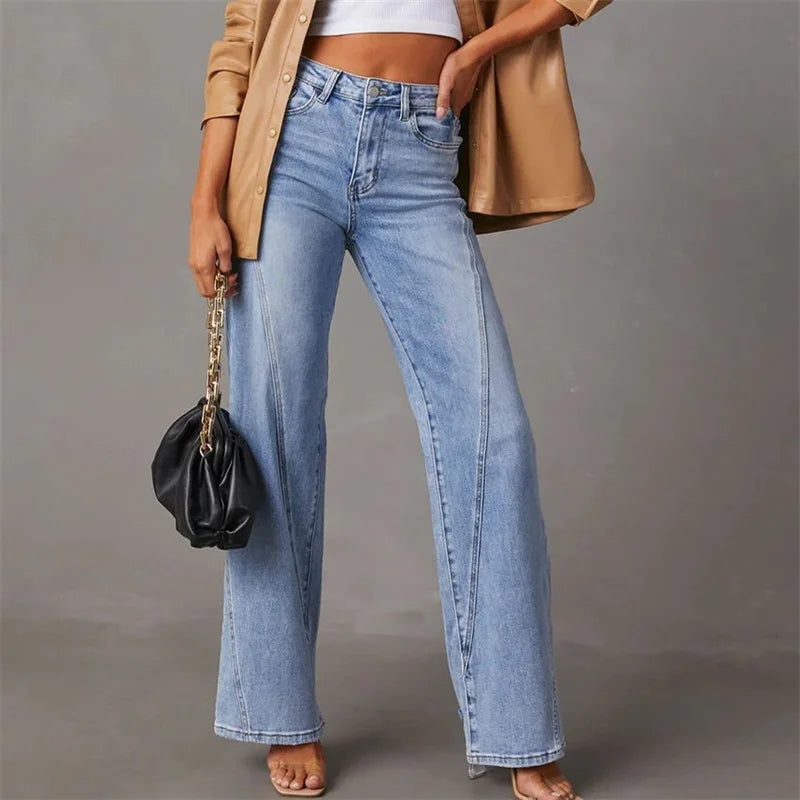 Herlene | Women's Flare Denim Style Pants | Timeless