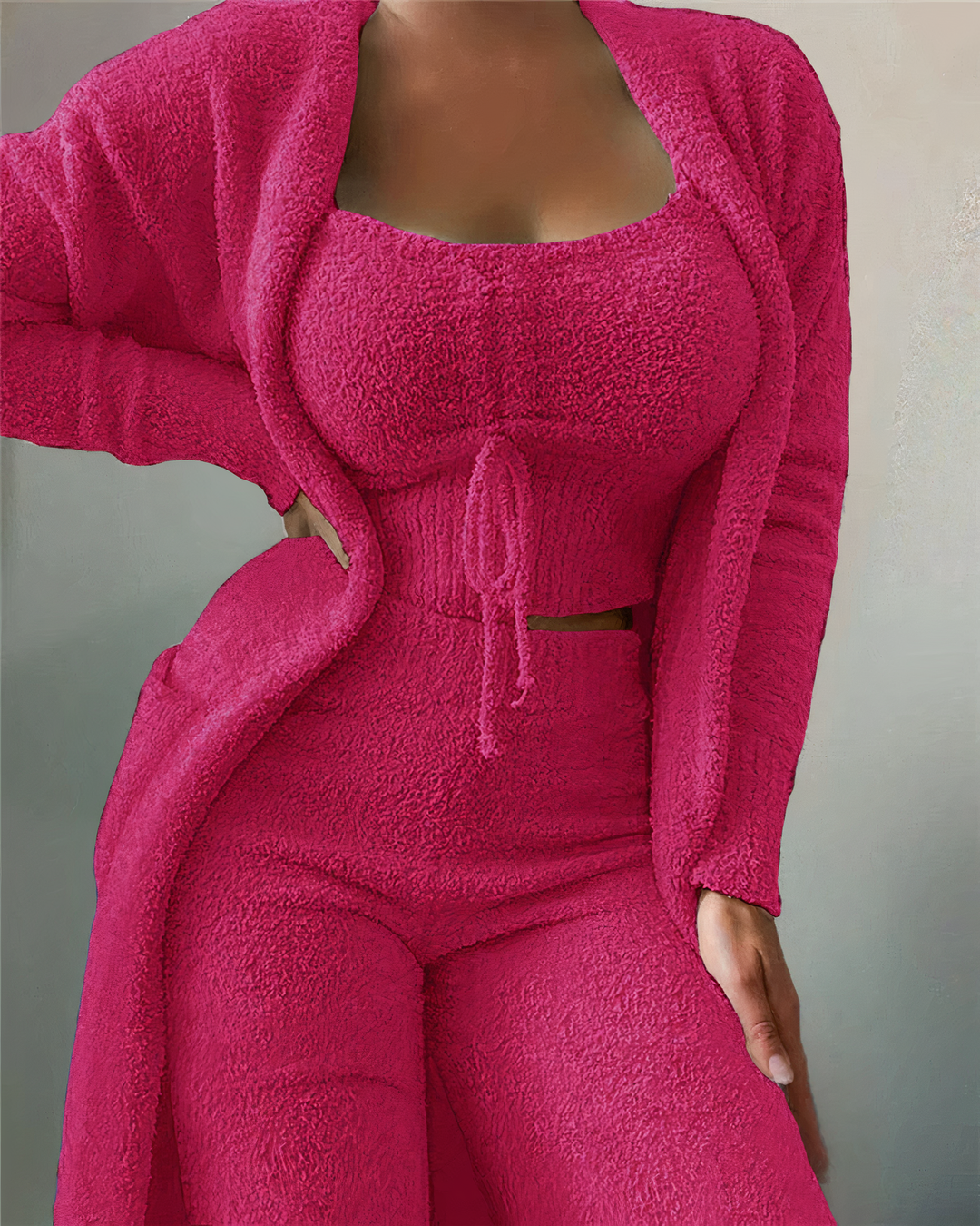 Jade | Women's  Winter 3-Piece Pajama Set
