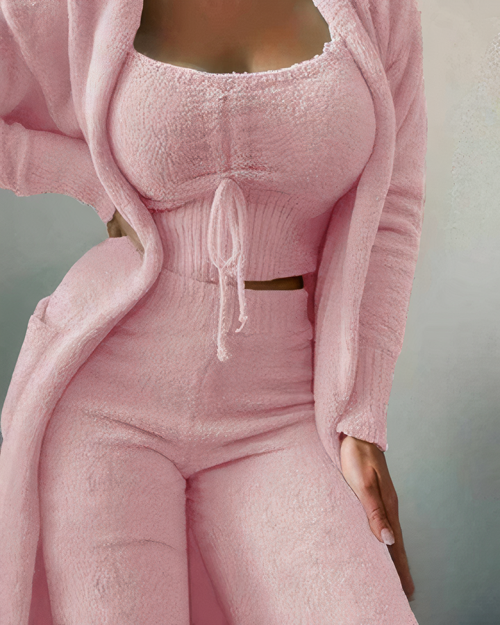 Jade | Women's  Winter 3-Piece Pajama Set