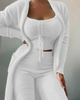 Jade | Women's Winter 3-Piece Pajama Set