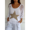 Jella| Women's Star Net Style Topper| Summer