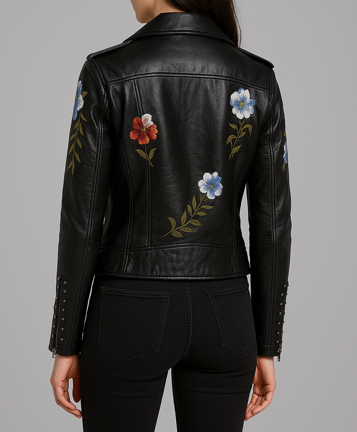Kinessa | Women’s Modern & Edgy Appeal Leather Style Jacket
