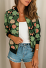 Lizanda | Women’s Vintage Floral Print Jacket | Autumn Fit & Feminine Touch
