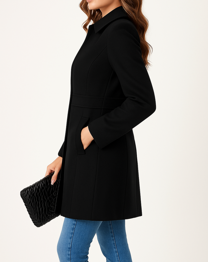 Lunari | Women's Peter Pan Collar Single-Breasted Winter Coat