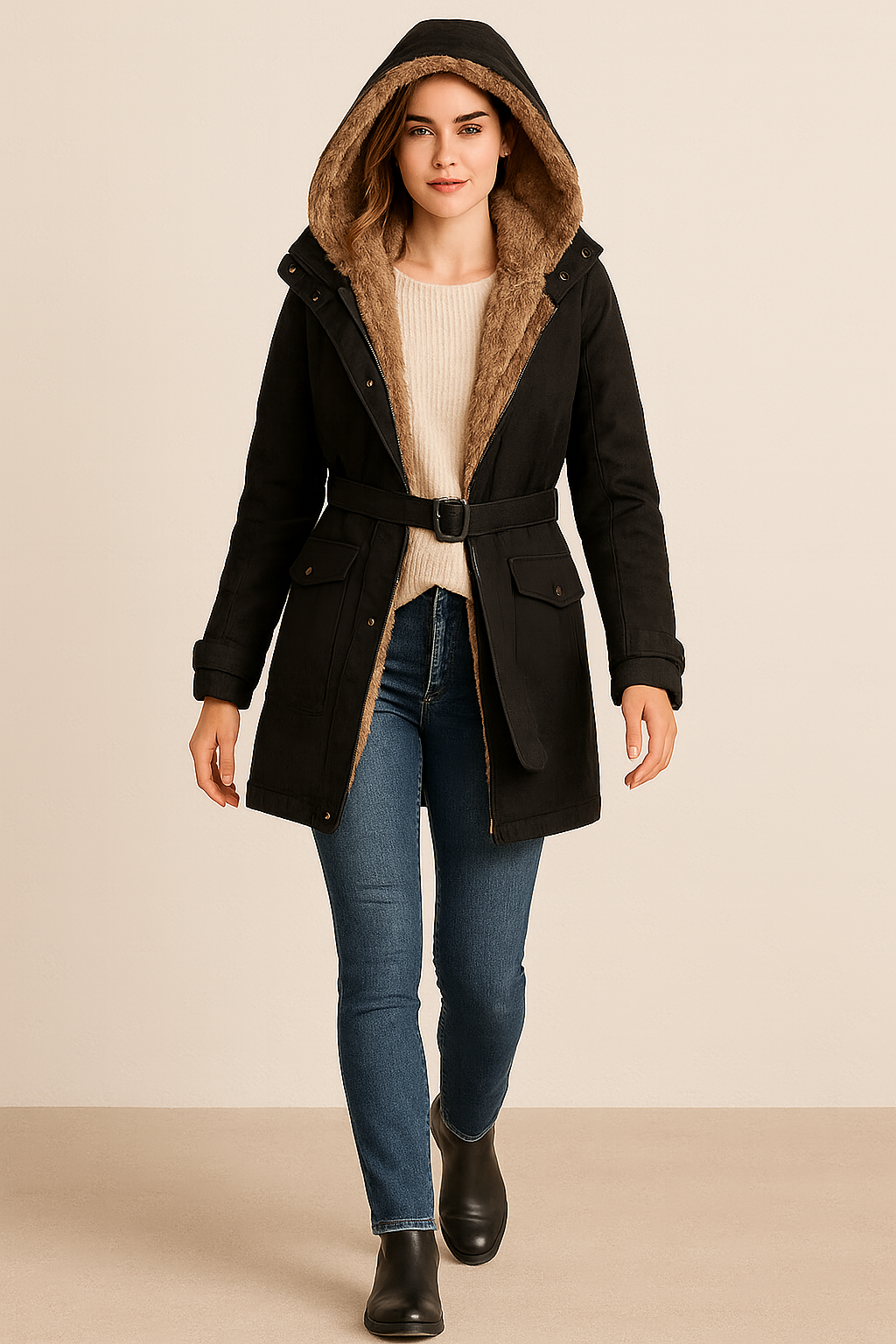 Luvanna | Women's Long Winter Jacket | Sophisticated Warmth