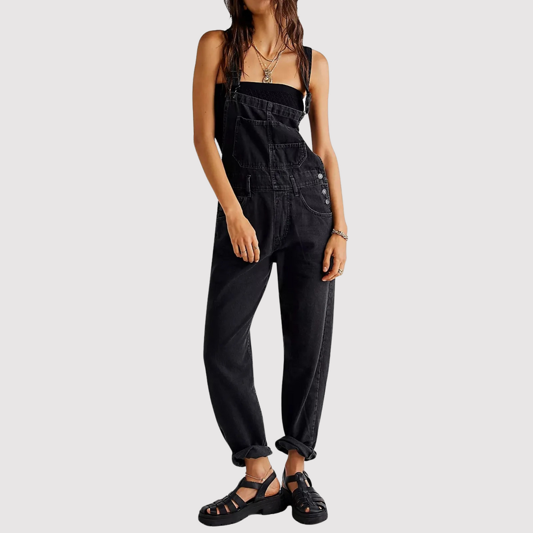 Mauly | Women's Wide-Leg Jumpsuit | Belted Waist & Sleeveless Design