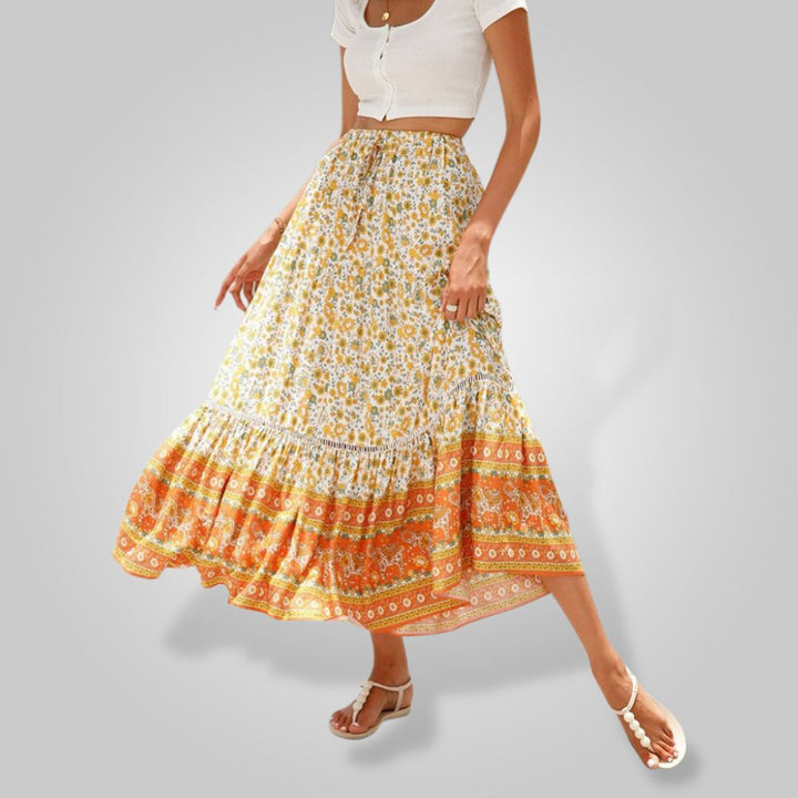 Relina | Women's Summer Boho Skirt | Long