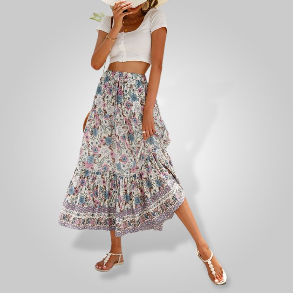 Relina | Women's Summer Boho Skirt | Long