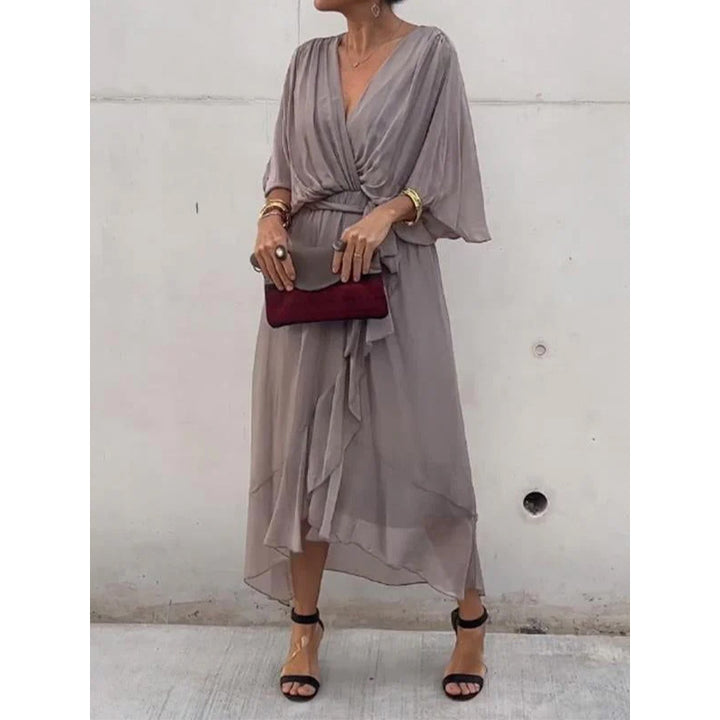 Rosafah | Women's Elegant Chiffon Dress | Midi