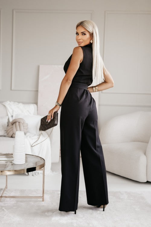 Roselia | Women's Ruffled Sleeves & Fitted Waist Elegant Jumpsuit