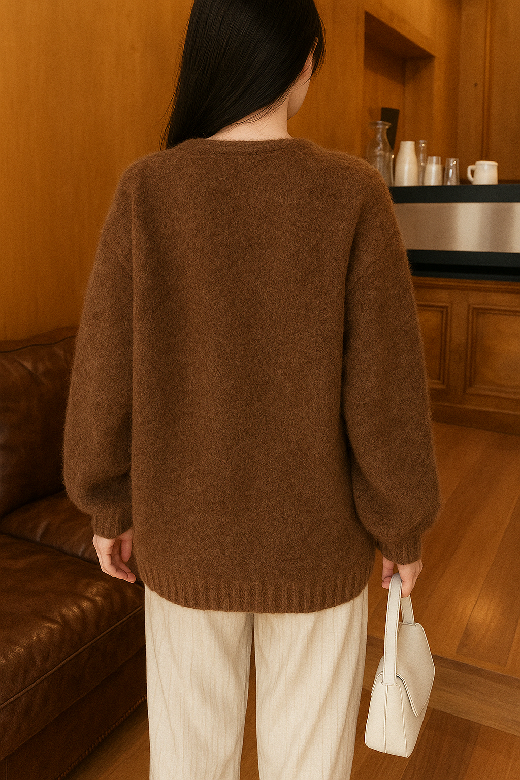 Selira | Women’s Effortless Layering Knit Cardigan | Balloon Sleeves