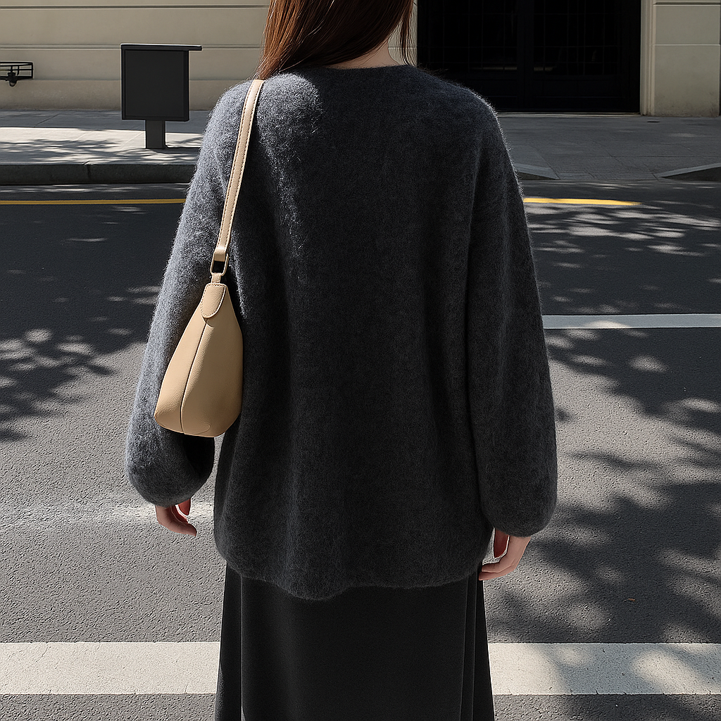 Selira | Women’s Effortless Layering Knit Cardigan | Balloon Sleeves