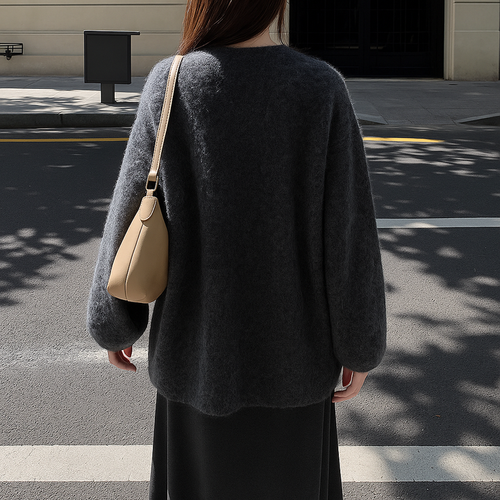 Selira | Women’s Effortless Layering Knit Cardigan | Balloon Sleeves