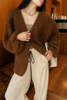 Selira | Women’s Effortless Layering Knit Cardigan | Balloon Sleeves