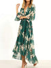 Shy | Women's Maxi Dress Flowy | V-Neck